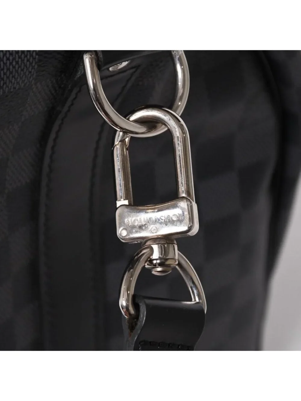 Louis Vuitton Keepall Bandouliere 45 Monogram Eclipse Canvas Black Leather